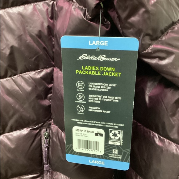Eddie Bauer Ladies Down Jacket - Picture 5 of 6